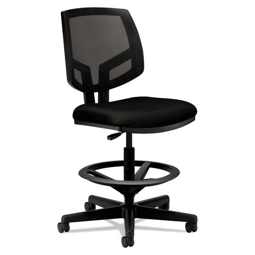 Image of HON® Volt Series Mesh Back Adjustable Task Stool, Supports Up To 275 Lb, 22.88" To 32.38" Seat Height, Black