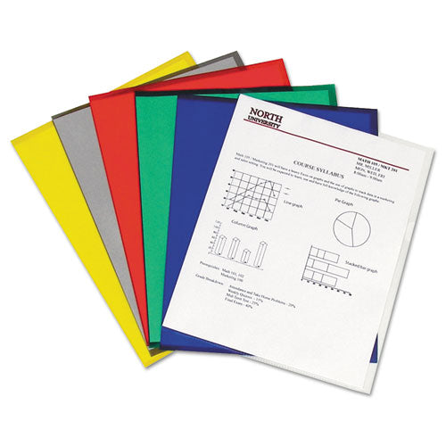 Image of C-Line® Antimicrobial Protected Poly Project Folders, Letter Size, Clear, 25/box