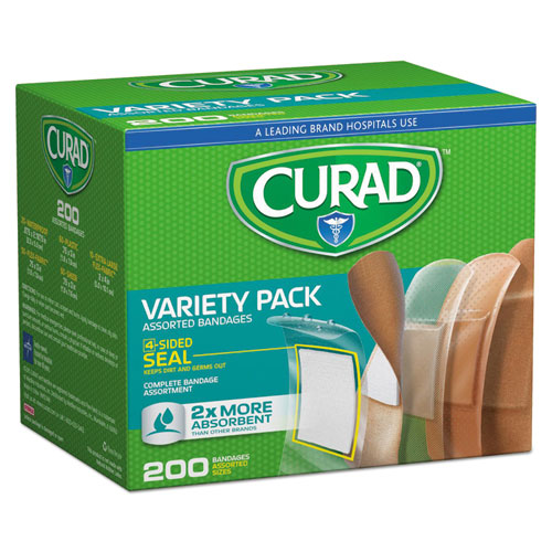 Image of Curad® Variety Pack Assorted Bandages, 200/box