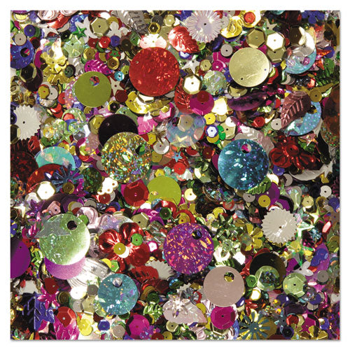 Image of Creativity Street® Sequins And Spangles, Assorted Metallic Colors, 4 Oz/pack