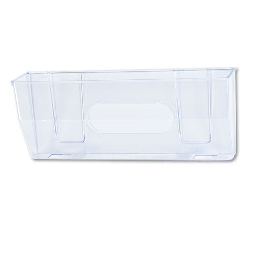 Image of deflecto® Magnetic DocuPocket Wall File, Legal/Letter Size, 15" x 3" x 6.38", Clear