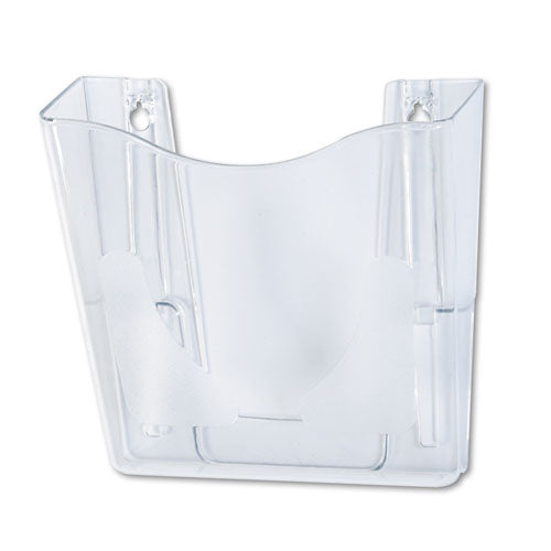 Image of deflecto® Euro-Style DocuPocket Portrait Wall File, A4/Legal/Letter/Magazine/Portfolio Size, 10.25" x 4" x 10", Clear