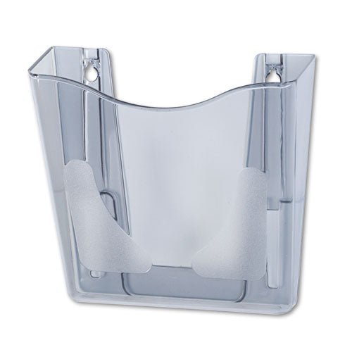 Image of deflecto® Euro-Style DocuPocket Portrait Wall File, A4/Legal/Letter/Magazines/Portfolio Size, 10.25" x 4" x 10", Smoke