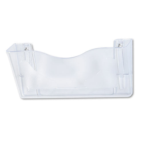 Image of deflecto® Euro-Style DocuPocket Landscape Wall File, Larger Files/Tabloid Size, 15" x 4" x 6.63", Clear