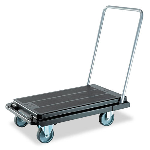 Image of deflecto® Heavy-Duty Platform Cart, 300 lb Capacity, 21 x 32.5 x 37.5, Black