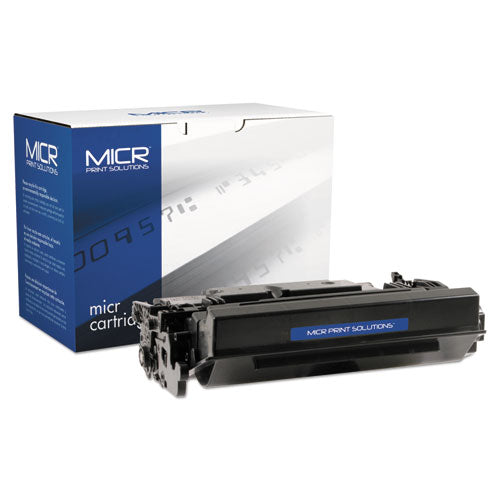 Image of MICR Print Solutions Compatible CF287X(M) (87XM) High-Yield MICR Toner, 18,000 Page-Yield, Black