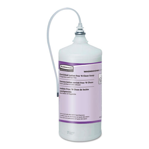 Image of Rubbermaid® Commercial TC EnrichedLotion Free 'N Clean Soap Refill, Unscented, 800 mL, 4/Carton