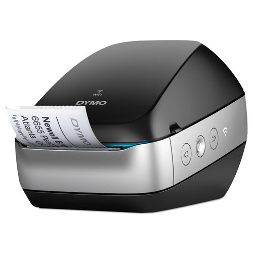 Image of DYMO® Labelwriter Wireless Black Label Printer, 71 Labels/min Print Speed, 5 X 8 X 4.78