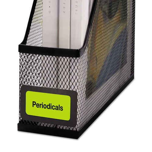 Image of Avery® High-Vis Removable Laser/Inkjet ID Labels w/ Sure Feed, 1 x 2.63, Neon, 360/PK