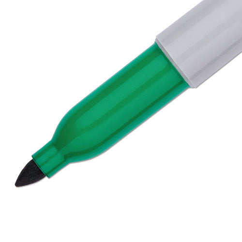 Image of Sharpie® Fine Bullet Tip Permanent Marker, Green, Dozen