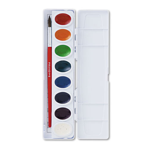 Image of Prang® Professional Watercolors, 16 Assorted Colors, Oval Pan Palette Tray