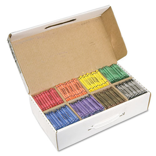 Image of Prang® Crayons Made With Soy, 100 Each Of 8 Colors, 800/carton