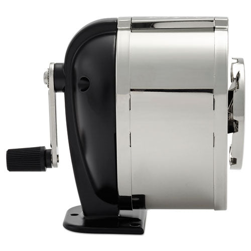 Image of X-ACTO® Ks Manual Classroom Pencil Sharpener, Table/wall-Mount Design, Manually-Powered, 2.75 X 4.75 X 4.25, Black/nickel