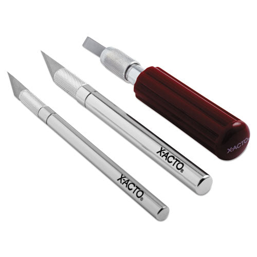 Image of X-ACTO® Knife Set, 3 Knives, 10 Blades, Carrying Case