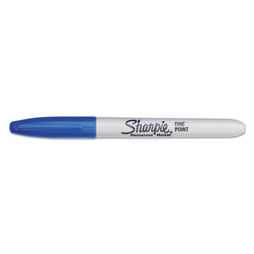 Image of Sharpie® Fine Tip Permanent Marker Value Pack, Fine Bullet Tip, Blue, 36/pack