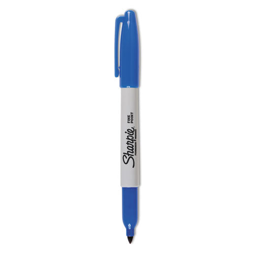 Image of Sharpie® Fine Tip Permanent Marker Value Pack, Fine Bullet Tip, Blue, 36/pack