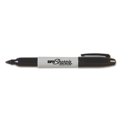 Image of Sharpie® Super Permanent Marker, Fine Bullet Tip, Black, 6/pack
