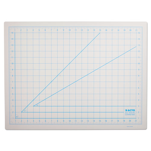 Image of X-ACTO® Self-Healing Cutting Mat, Nonslip Bottom, 1" Grid, 18 X 24, Gray