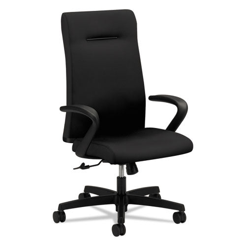 Image of HON® Ignition Series Executive High-Back Chair, Supports Up To 300 Lb, 17" To 21" Seat Height, Black