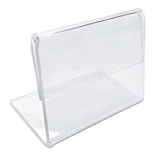Image of Universal® Mini Table-Top Sign, 1.5 x 2, Clear