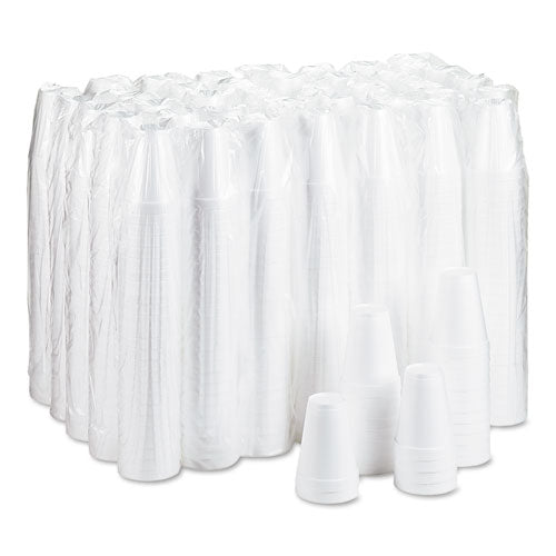 Image of Dart® Foam Drink Cups, 12 Oz, White, 25/bag, 40 Bags/carton