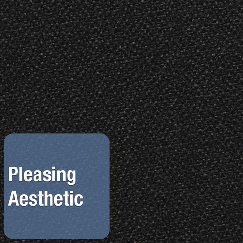Image of Quartet® Oval Office Fabric Board, 48" x 36", Black Surface