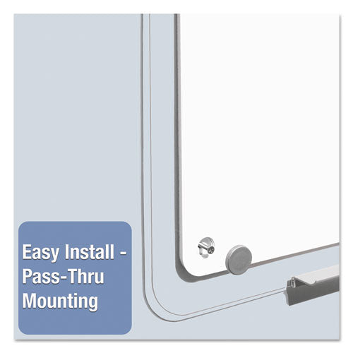 Image of Quartet® iQ Total Erase Translucent-Edge Board, 11" x 7", White Surface, Clear Plastic Frame