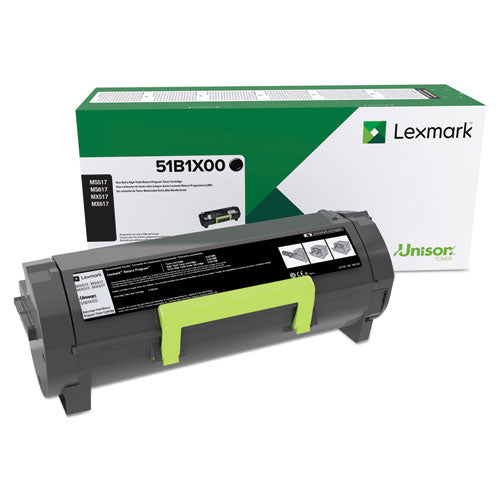 Image of Lexmark 51b1x00 Unison Extra High-Yield Toner, 20,000 Page-Yield, Black