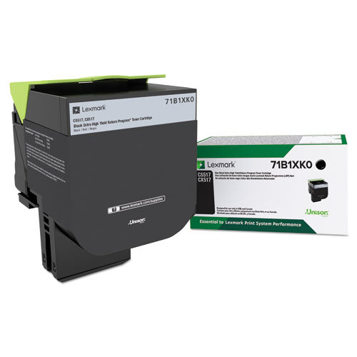 Image of Lexmark 71b1xk0 Unison Extra High-Yield Toner, 8,000 Page-Yield, Black