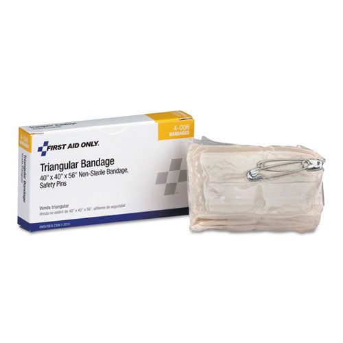 Image of First Aid Only 24 Unit Ansi Class A+ Refill, 40" X 40" X 56" Muslin Triangular Bandage