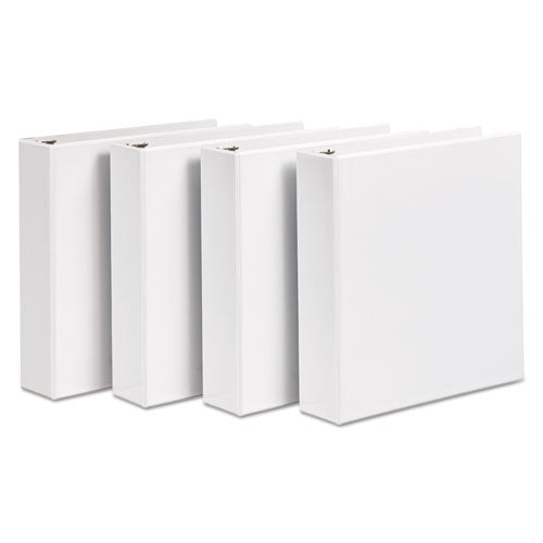 Image of Avery® Durable View Binder With Durahinge And Slant Rings, 3 Rings, 2" Capacity, 11 X 8.5, White, 4/pack