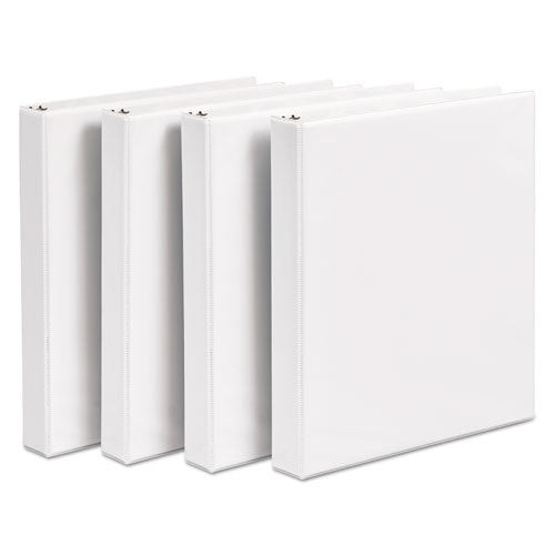 Image of Avery® Durable View Binder With Durahinge And Slant Rings, 3 Rings, 1" Capacity, 11 X 8.5, White, 4/pack