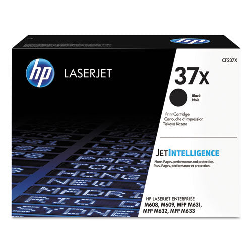 Image of HP HP 37x, (cf237x) High-Yield Black Original Laserjet Toner Cartridge