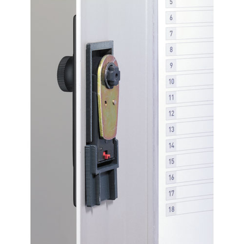 Image of Durable® Key Box Plus, 54-Key, Brushed Aluminum, Silver, 11.75 x 4.63 x 15.75
