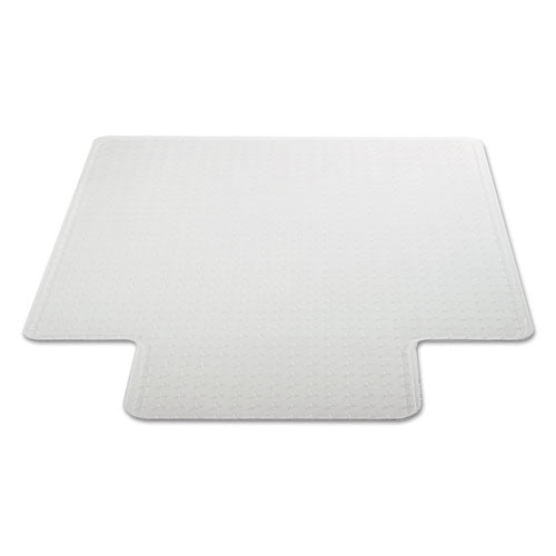 Image of Alera® Occasional Use Studded Chair Mat For Flat Pile Carpet, 45 X 53, Wide Lipped, Clear