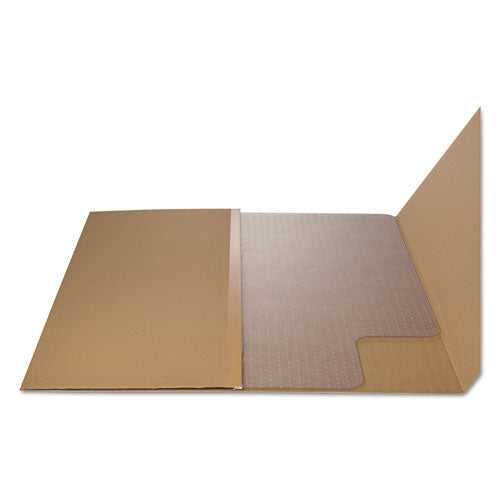 Image of Alera® Occasional Use Studded Chair Mat For Flat Pile Carpet, 36 X 48, Lipped, Clear