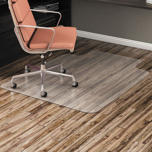 Image of Alera® All Day Use Non-Studded Chair Mat For Hard Floors, 36 X 48, Lipped, Clear