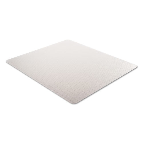 Image of Alera® Occasional Use Studded Chair Mat For Flat Pile Carpet, 46 X 60, Rectangular, Clear