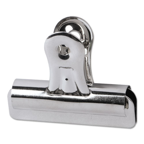 Image of Universal® Bulldog Clips, Medium, Nickel, 36/Pack