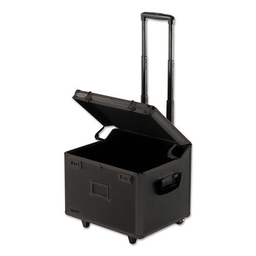 Image of Vaultz® Locking Mobile File Chest, Letter/legal Files, 17.5" X 15.5" X 14.5", Black