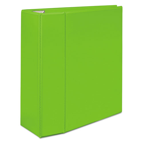 Image of Avery® Heavy-Duty View Binder With Durahinge And Locking One Touch Ezd Rings, 3 Rings, 5" Capacity, 11 X 8.5, Chartreuse
