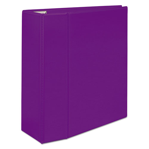 Image of Avery® Heavy-Duty View Binder With Durahinge And Locking One Touch Ezd Rings, 3 Rings, 5" Capacity, 11 X 8.5, Purple