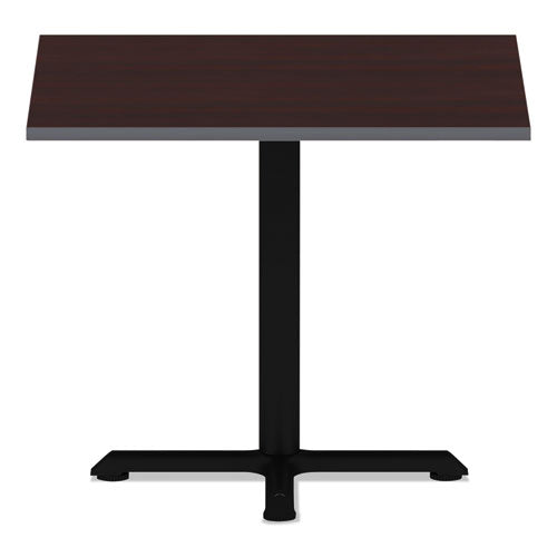 Image of Alera® Reversible Laminate Table Top, Square, 35.38w X 35.38d, Medium Cherry/mahogany