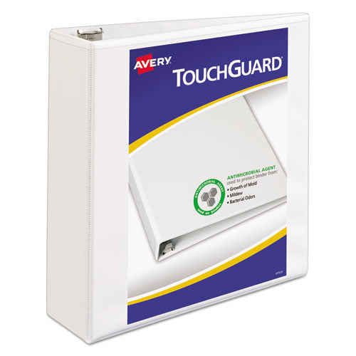 Image of Avery® Touchguard Protection Heavy-Duty View Binders With Slant Rings, 3 Rings, 3" Capacity, 11 X 8.5, White