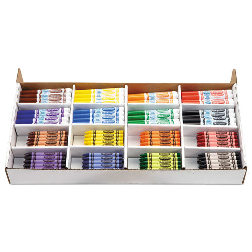 Image of Crayola® Crayon And Ultra-Clean Washable Marker Classpack, 8 Colors, 128 Each Crayons/markers, 256/box