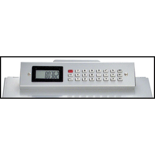 Image of Saunders Redi-Rite Aluminum Storage Clipboard with Calculator, 1" Clip Capacity, Holds 8.5 x 11 Sheets, Silver