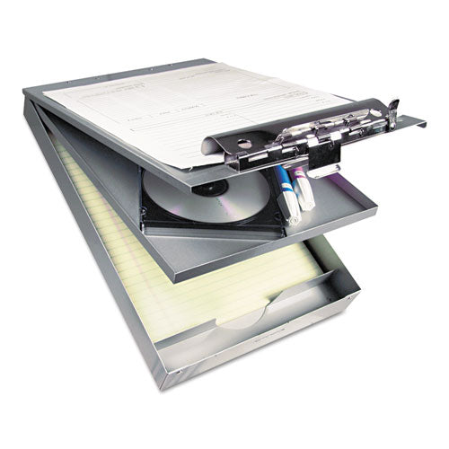 Image of Saunders Cruiser Mate Aluminum Storage Clipboard, 1.5" Clip Capacity, Holds 8.5 x 11 Sheets, Silver