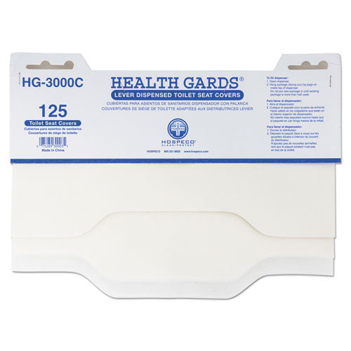 Image of HOSPECO® Health Gards Toilet Seat Covers, 15 X 17, White, 3,000/carton