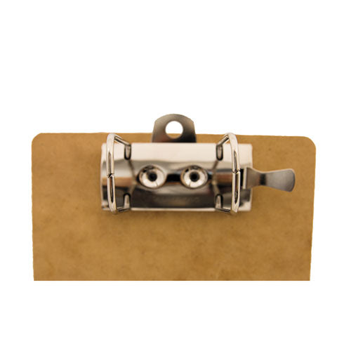 Image of Saunders Recycled Hardboard Archboard Clipboard, 2.5" Clip Capacity, Holds 8.5 x 14 Sheets, Brown