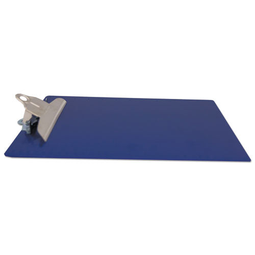 Image of Saunders Recycled Plastic Clipboard with Ruler Edge, 1" Clip Capacity, Holds 8.5 x 11 Sheets, Blue